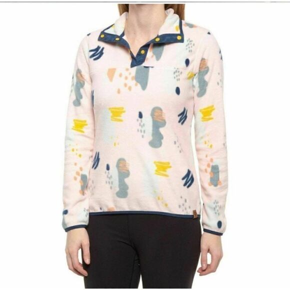 Liv Outdoor Women's Frostbite Snap Pullover Fleece Pink Size L - Picture 2 of 11